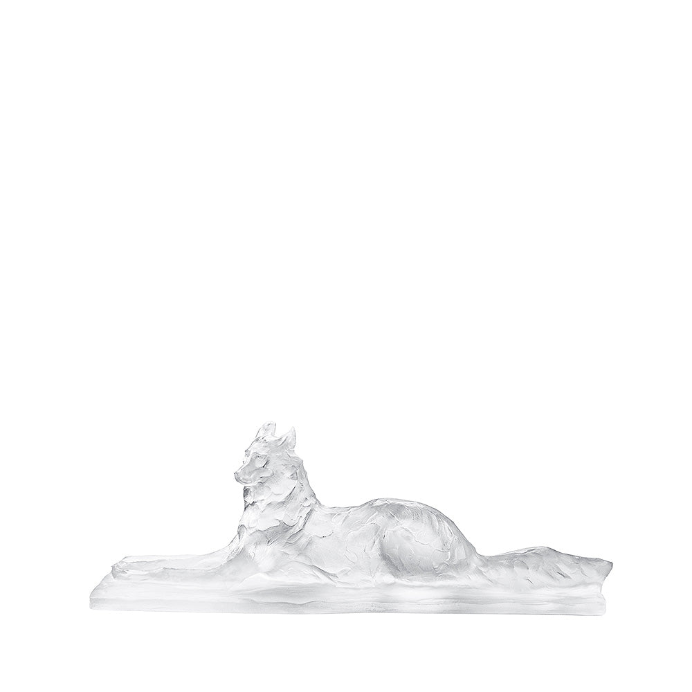 Lalique Bugatti Lupo Egiziano Sdraiato Scultura Cristallo 2014