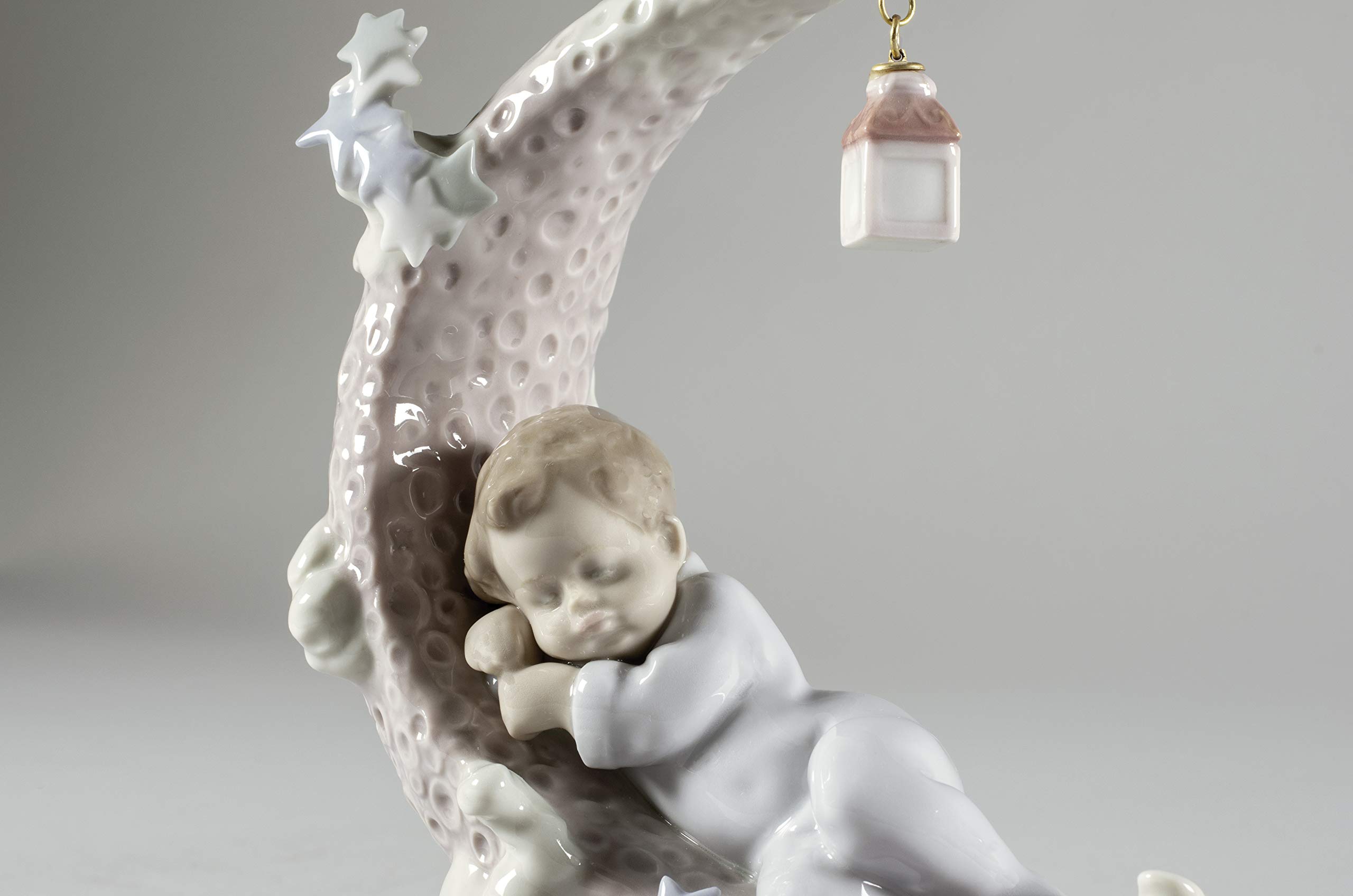 Lladró Sognando La Luna figurina bambino porcellana