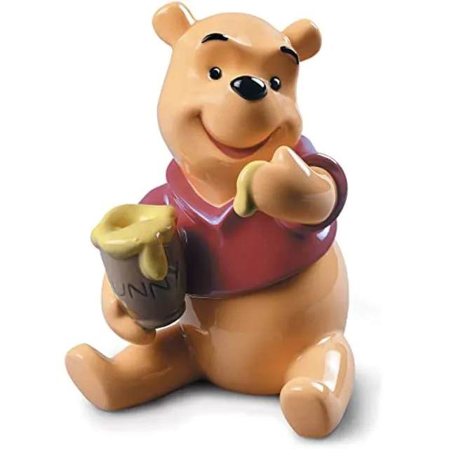 Lladró Disney Winnie the Pooh statua porcellana lucida