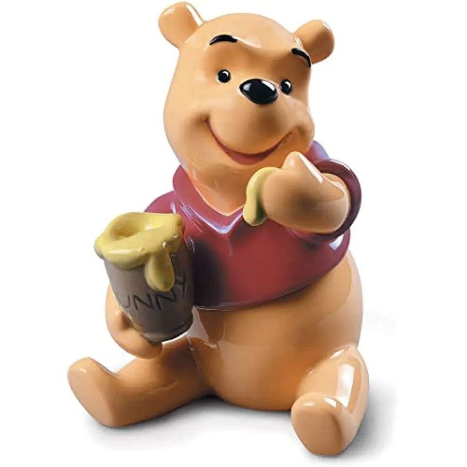 Lladró Disney Winnie the Pooh statua porcellana lucida