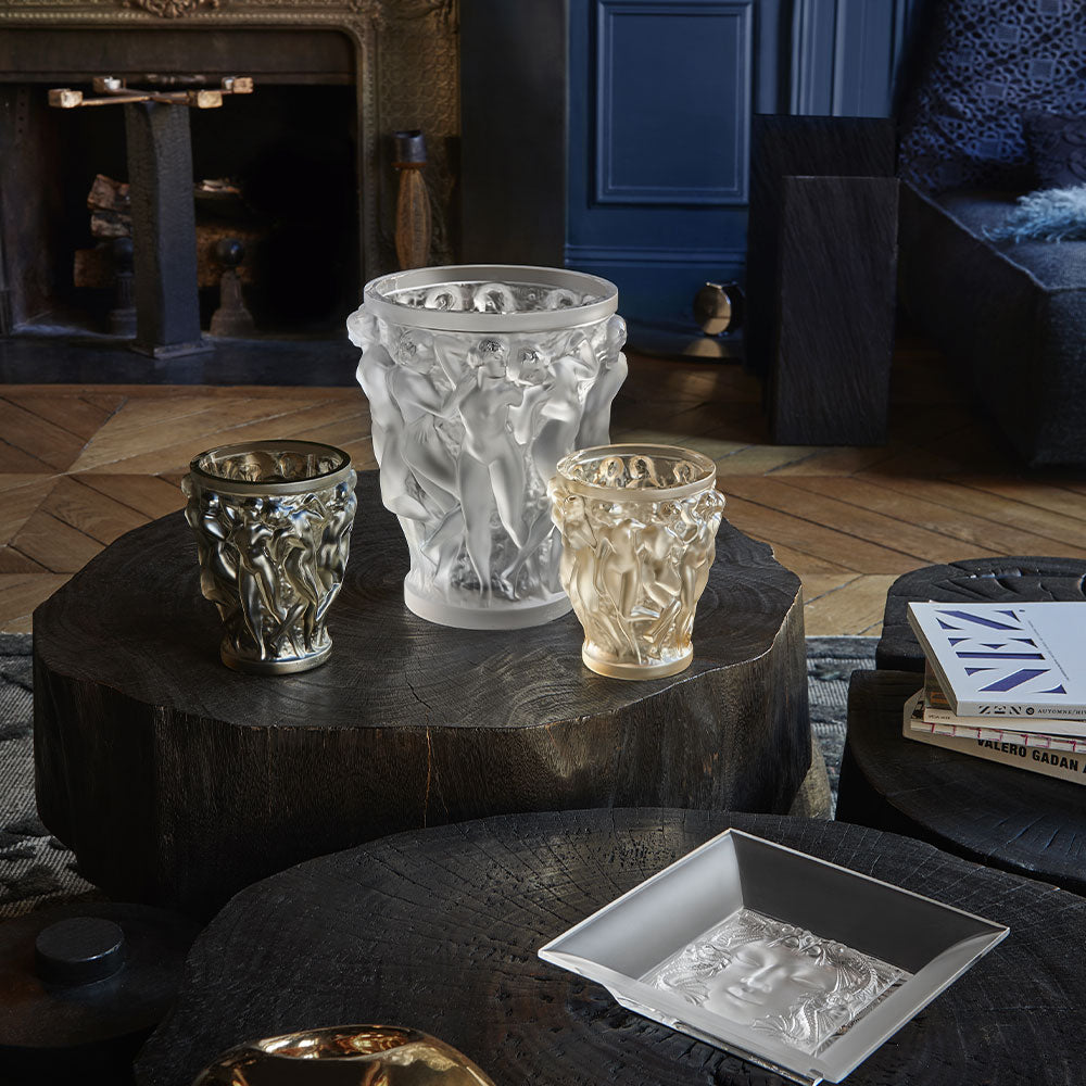 Lalique Bacchantes Vaso Piccolo Cristallo Taglia S Satinato