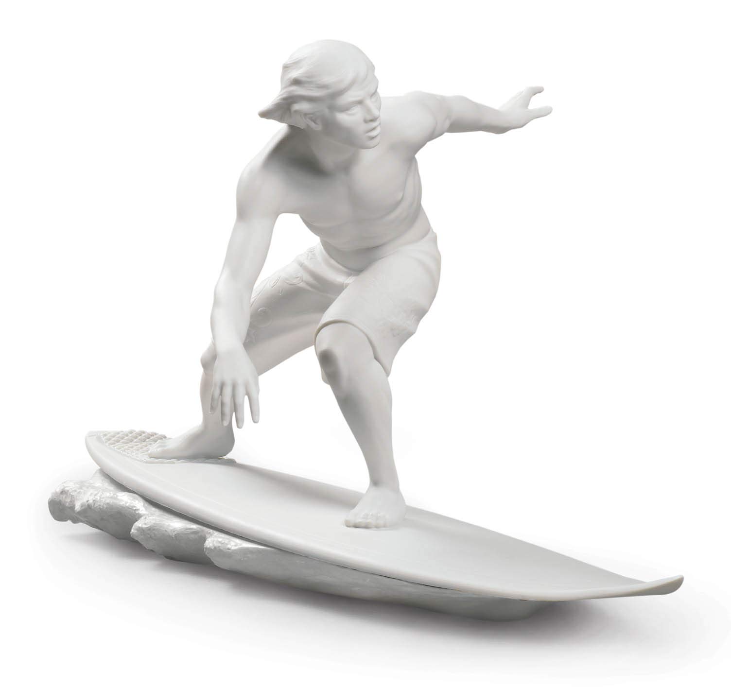 Lladró Sculture Alma de Surfista 01009173 statua porcellana uomo