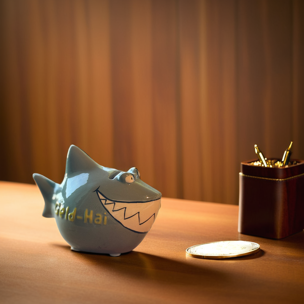 Sparschwein Company Geld-Hai salvadanaio squalo piccolo ceramica