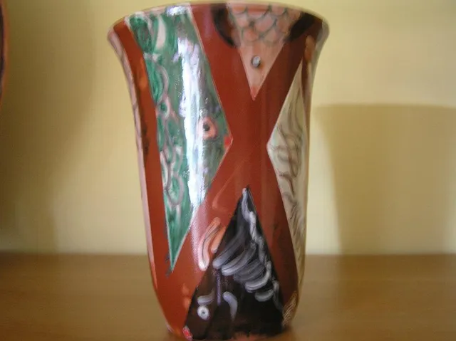 Raffaela Russo Vasi vaso in ceramica 15 dipinto a mano
