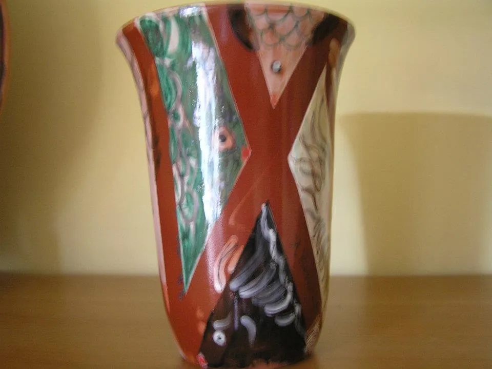 Raffaela Russo Vasi vaso in ceramica 15 dipinto a mano
