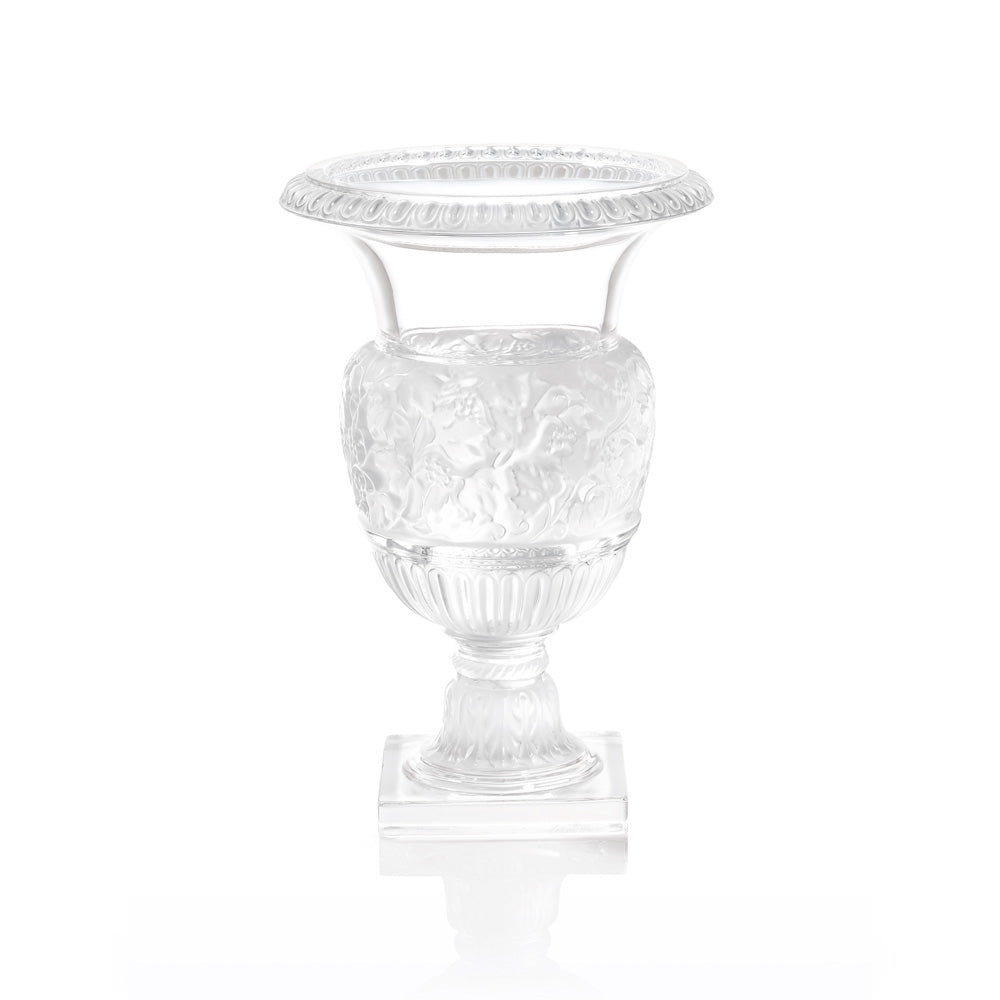 René Lalique Versailles vaso cristallo incolore floreale
