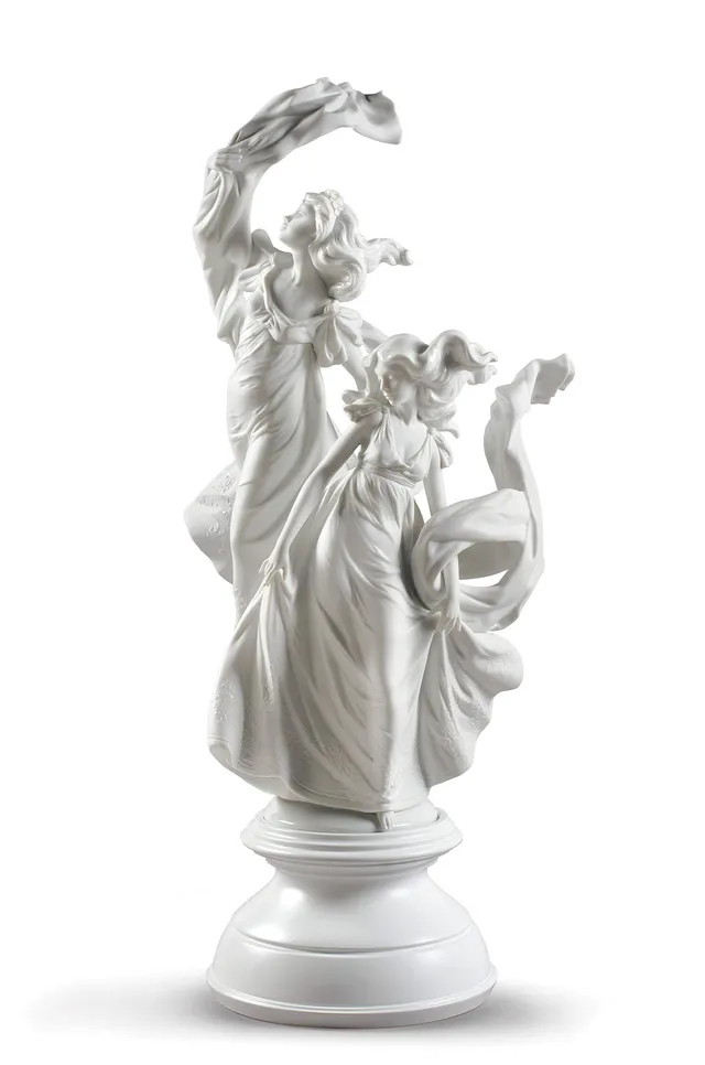 Lladró Sculture Allegoria Libertà Donna Bianca Porcellana
