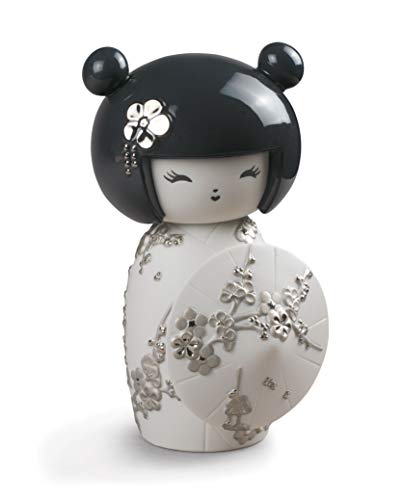 Lladró Sculture Kokeshi III scultura lustro argento