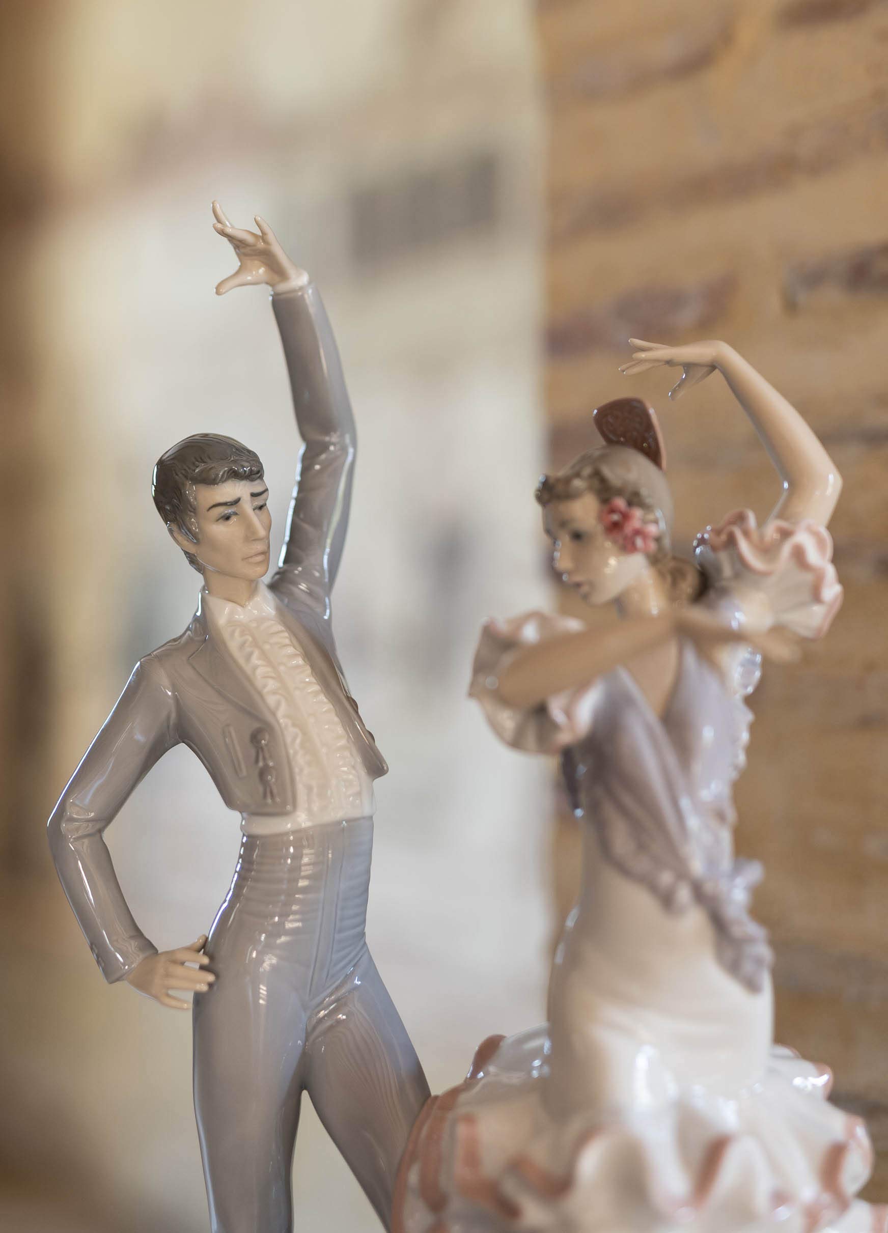 Lladró Sculture Coppia Amor Brujo figurina flamenco porcellana