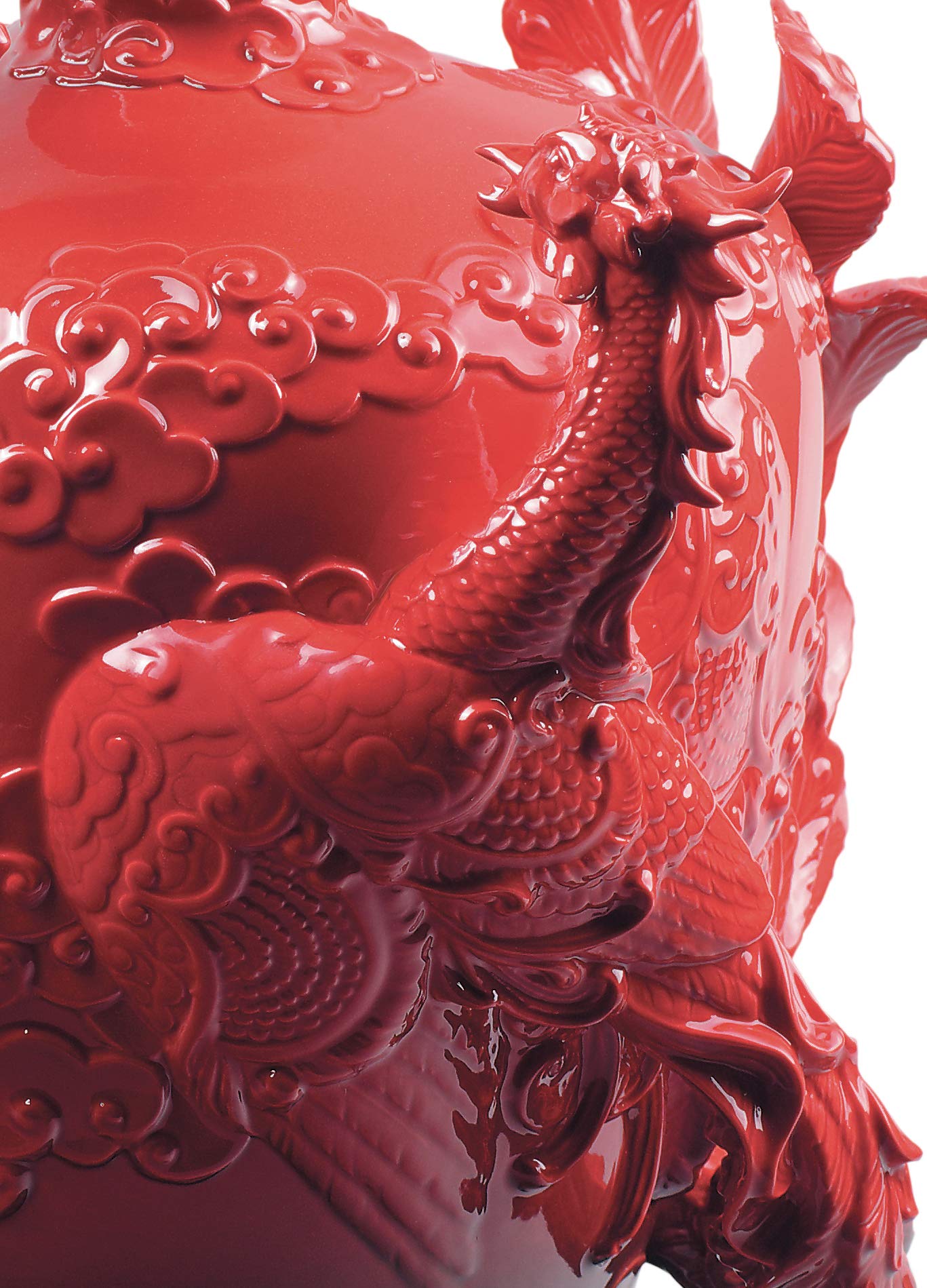 Lladró Accessori La Fenice e il Drago vaso porcellana