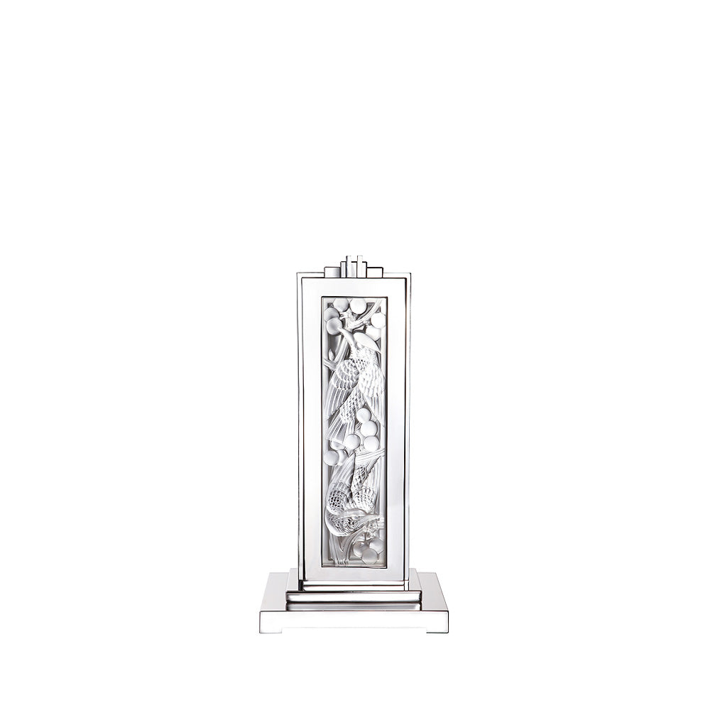Lalique Merles et Raisins lampada tavolo cristallo incolore unica