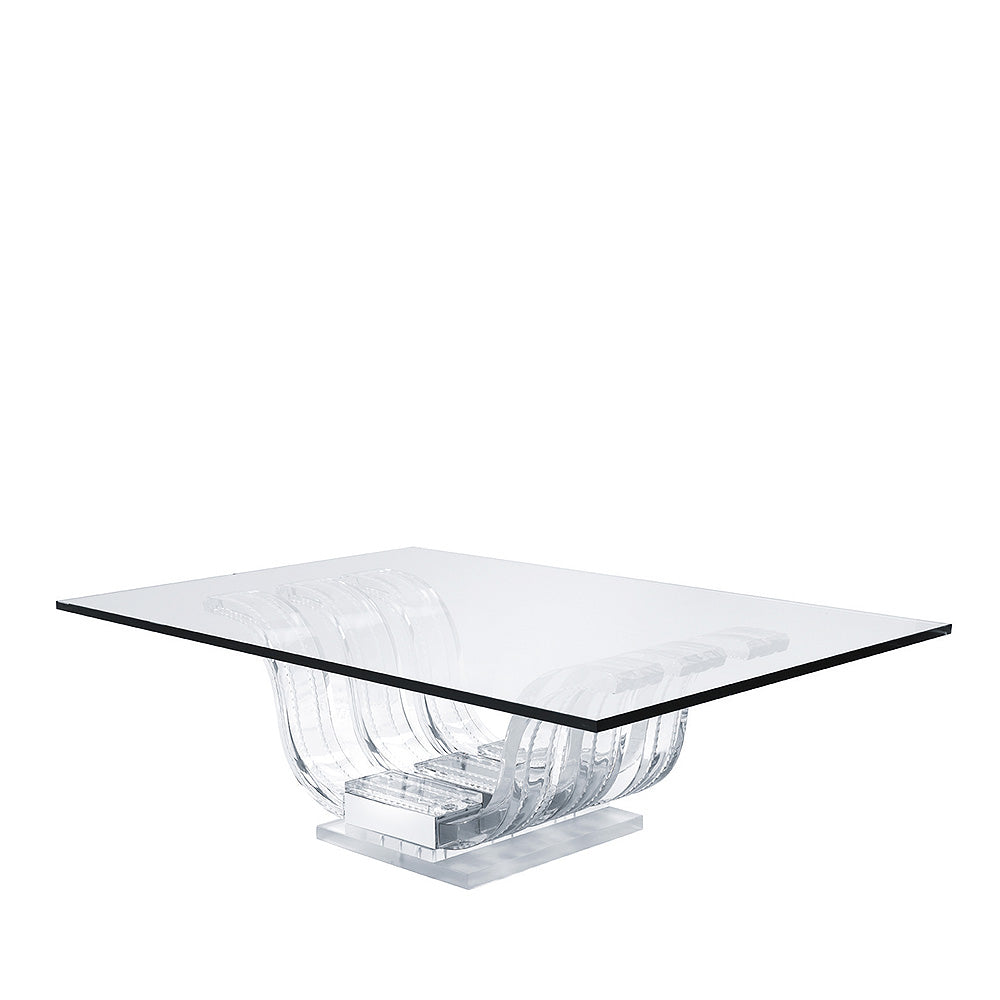 Lalique Perles d'Eau Tavolino basso cristallo gocce acqua