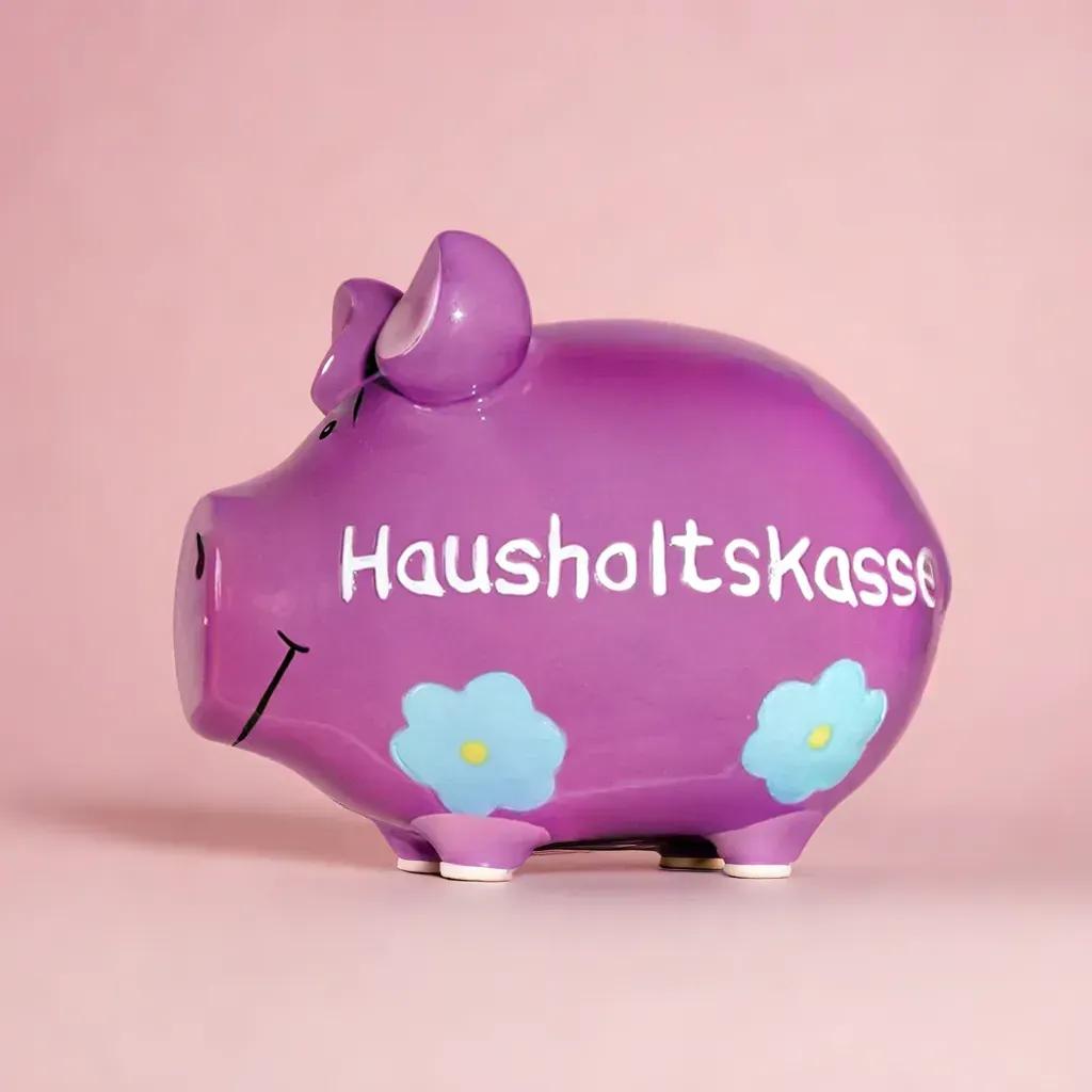 Sparschwein Company Kleinschweine Haushaltskasse salvadanaio maialino rosso fiori