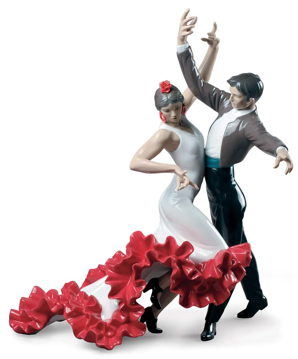 Lladró Sculture Flamenco statua porcellana danzatrice fatta a mano
