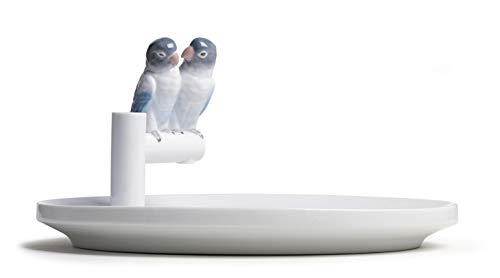 Lladró Parrot Love piatto porcellana decorativo fatto a mano