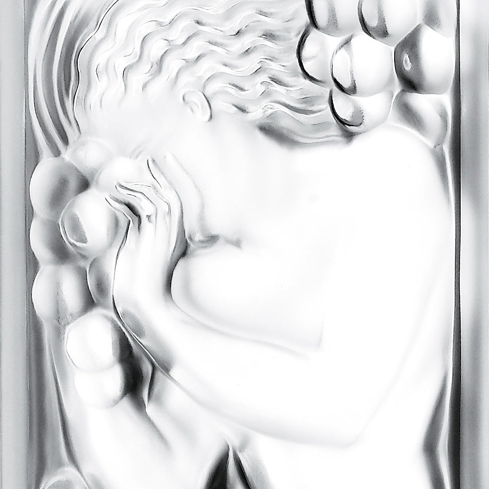 René Lalique Pannello Figurine et Raisins Cristallo Incolore