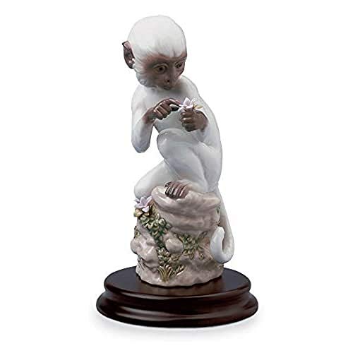 Lladró Sculture Scimmia Zodiaco Cinese figurina porcellana