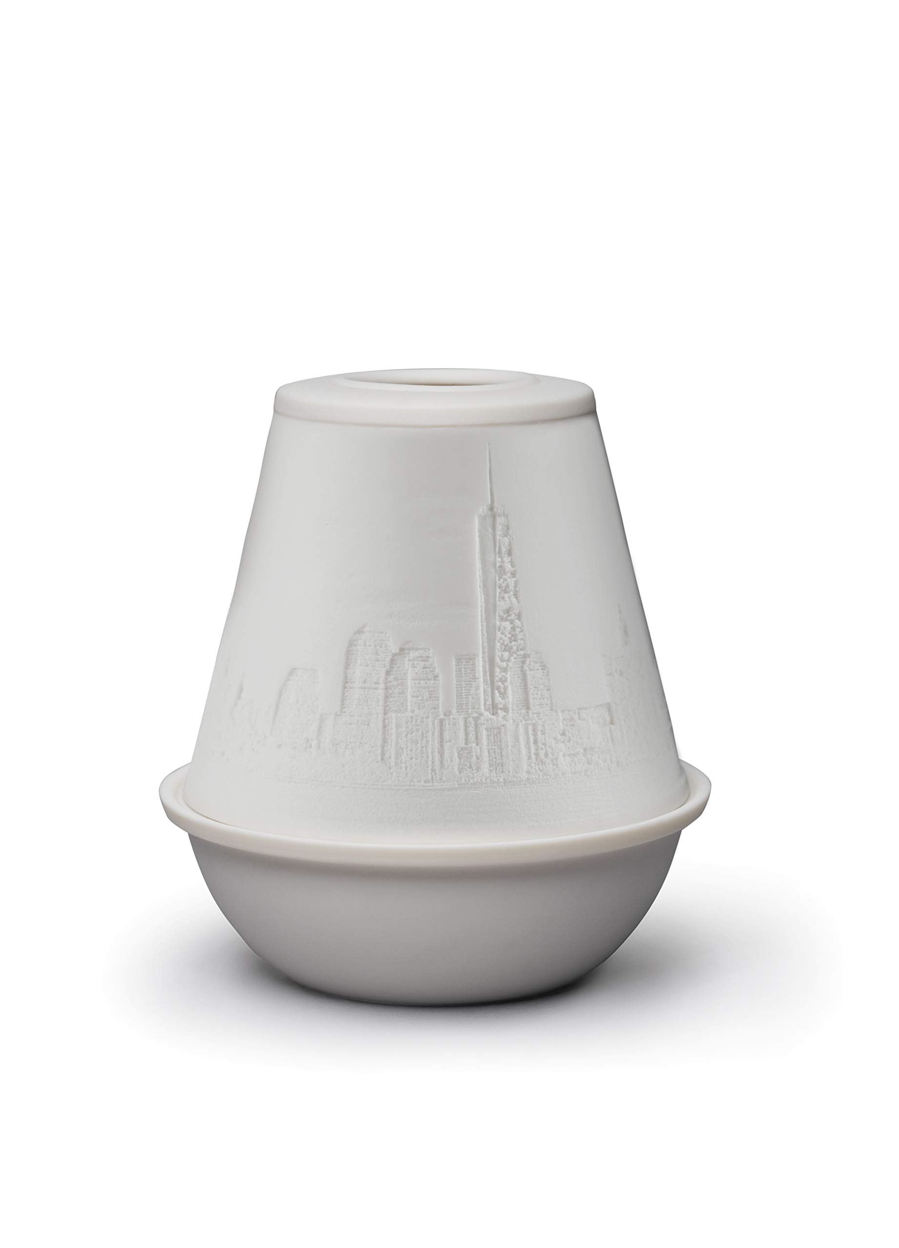 Lladró New York Lampada Litofania Porcellana LED Ricaricabile