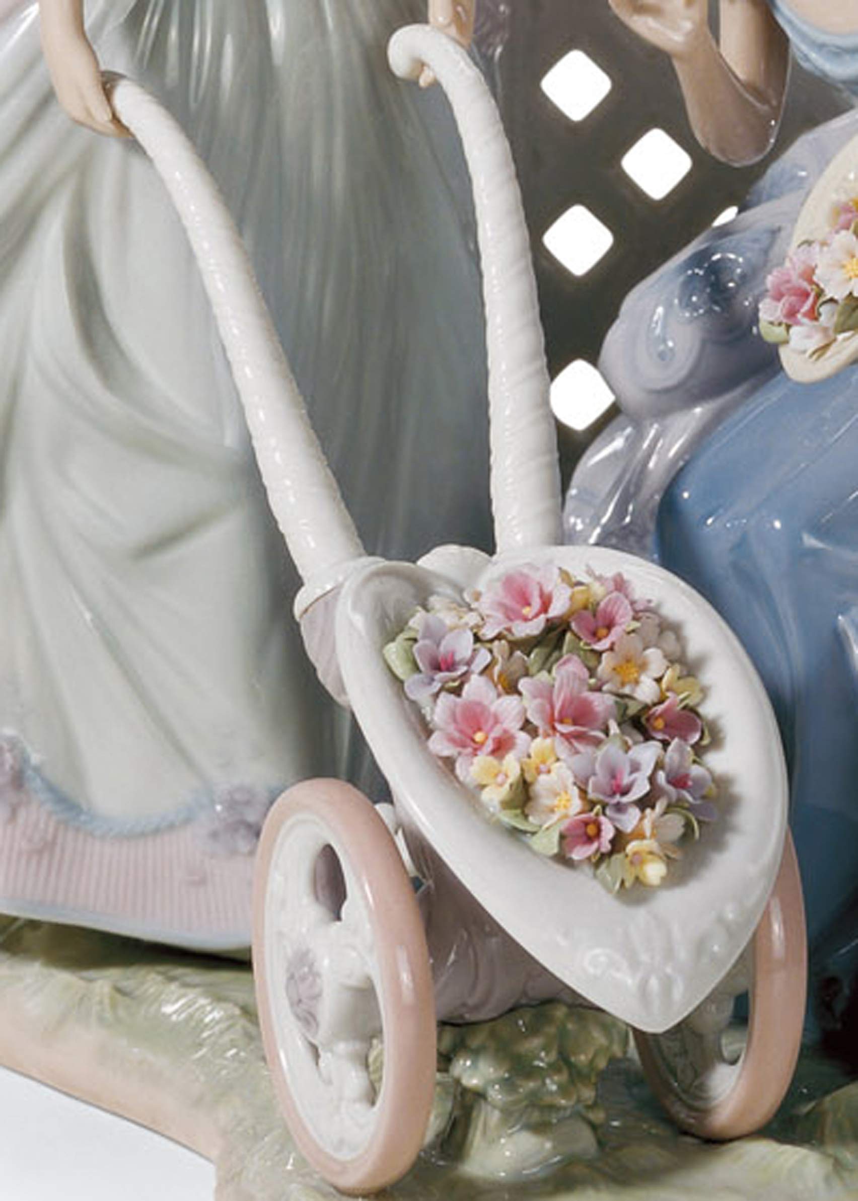 Lladró Jardin Romantico scultura porcellana donne fatta a mano