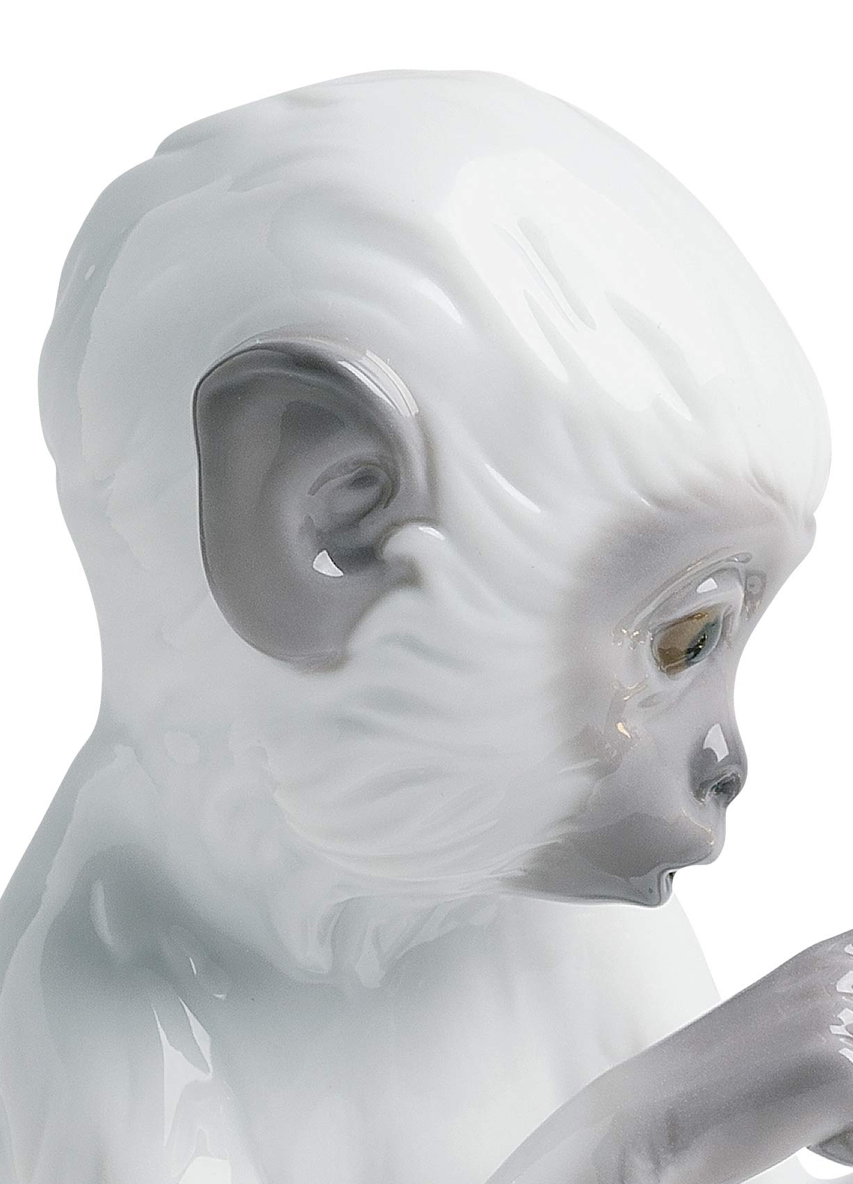 Lladró Sculture Curiosità figurina scimmia turchese