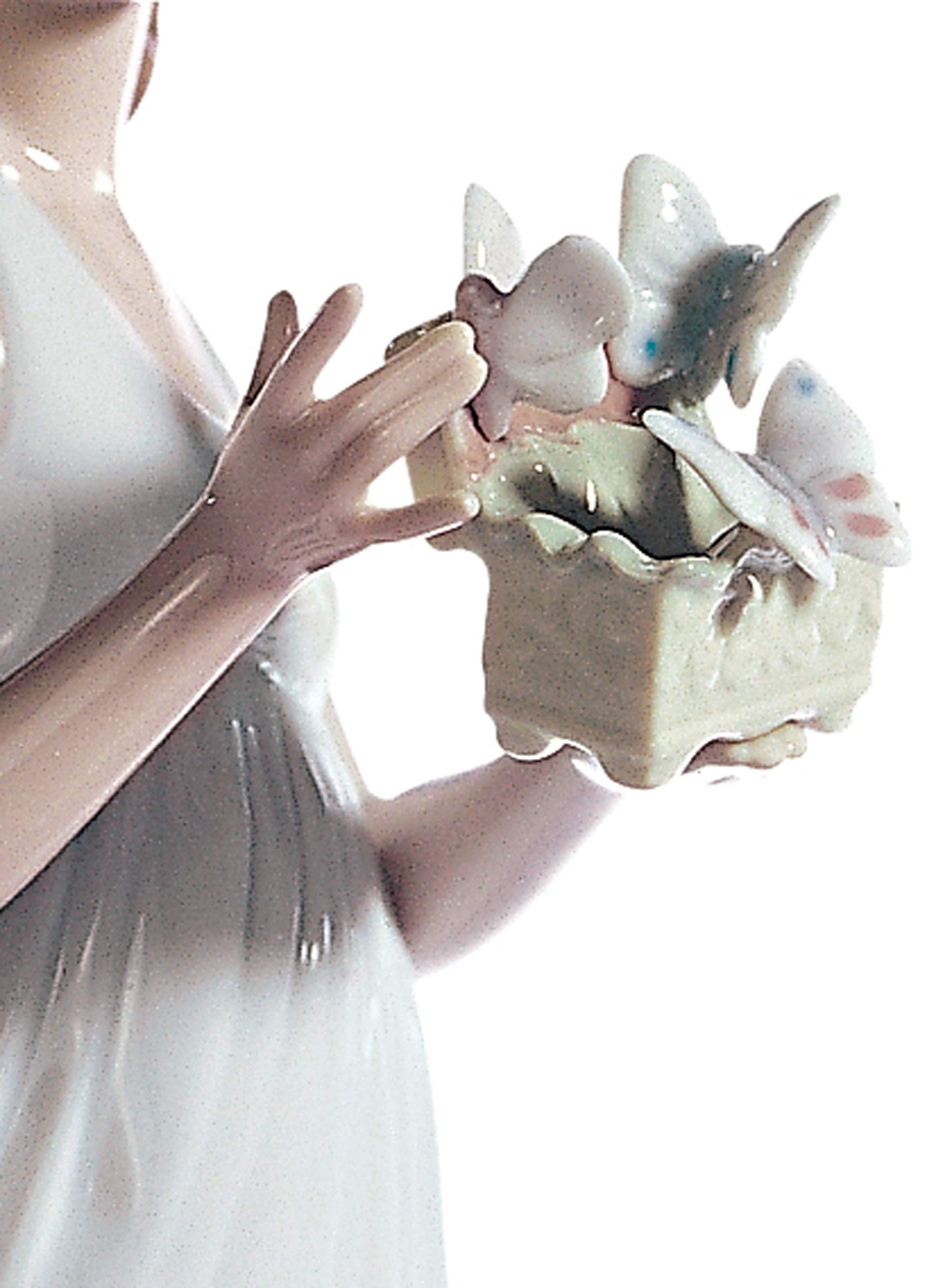 Lladró Tesori dell'Aria donna figurina porcellana fiori