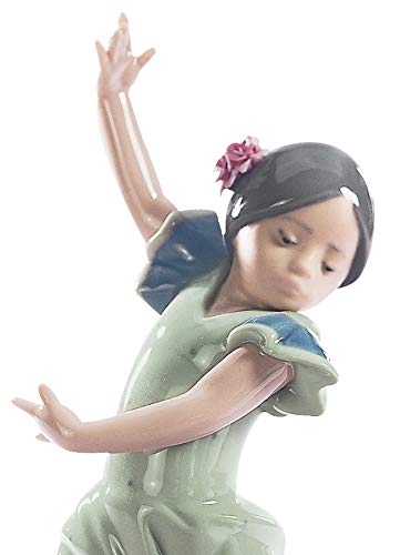 Lladró Sculture Ballerina Azzurro statuetta porcellana flamenco