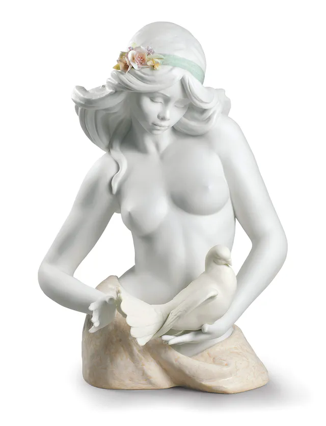 Lladró Contemplazione figura donna porcellana nuda