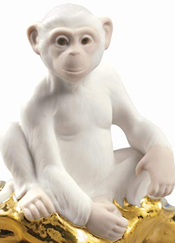 Lladró Sculture La Scimmia Mini figurina porcellana animali
