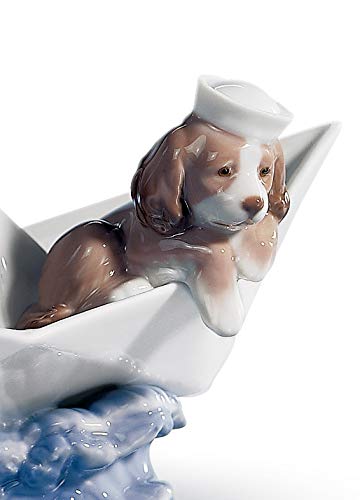 Lladró Sculture Barchetta di Carta Figurina Cane