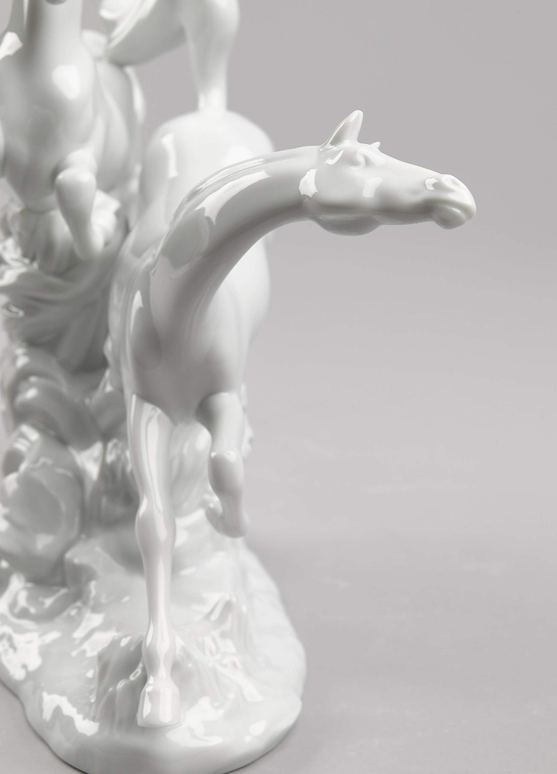 Lladró Cavalli figurina porcellana bianca galoppo