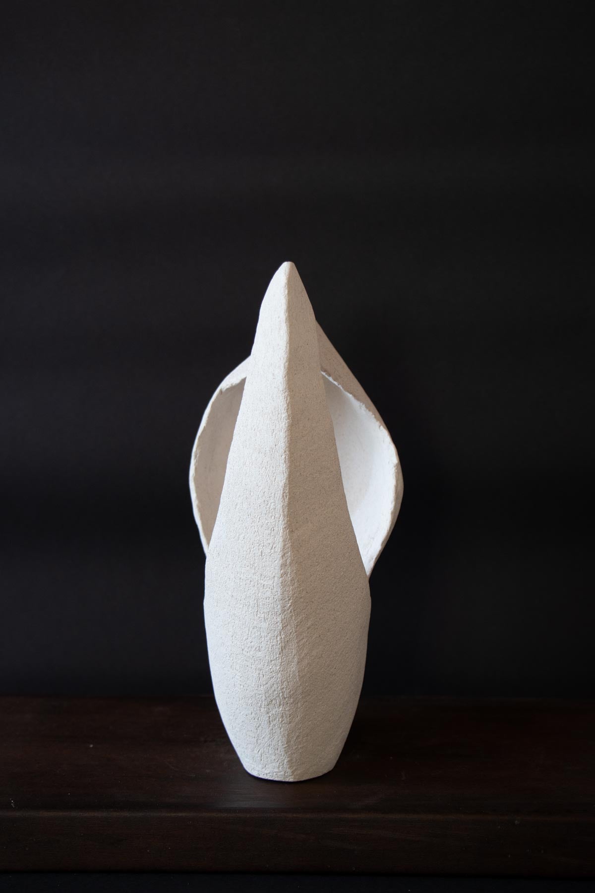 ClaireLune Untitled I scultura ceramica pezzo unico bianco