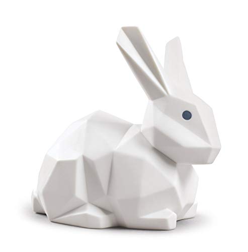 Lladró Coniglio Origami figurina porcellana bianca opaca