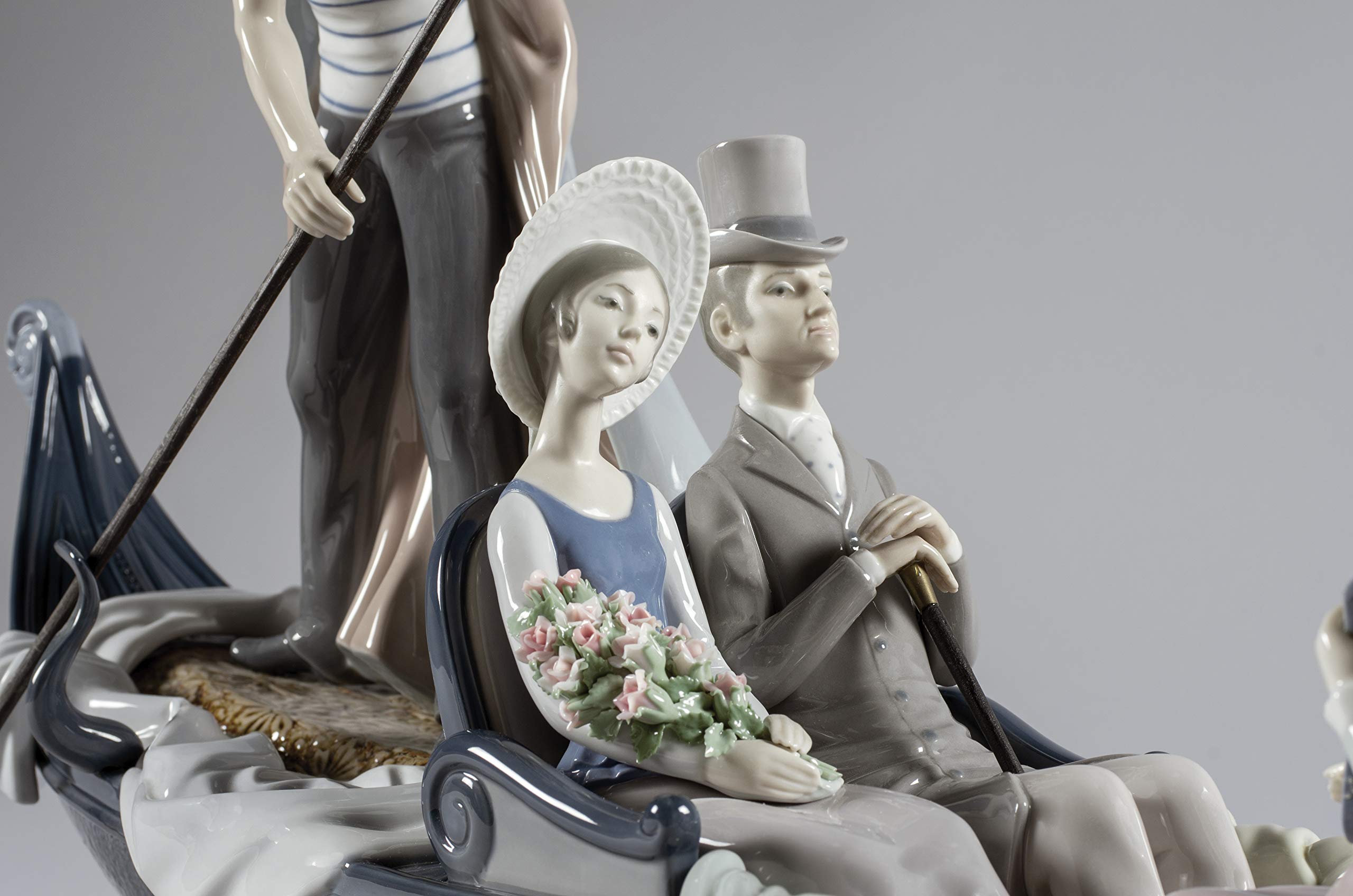 Lladró Alta Porcellana Coppia Gondola scultura numerata