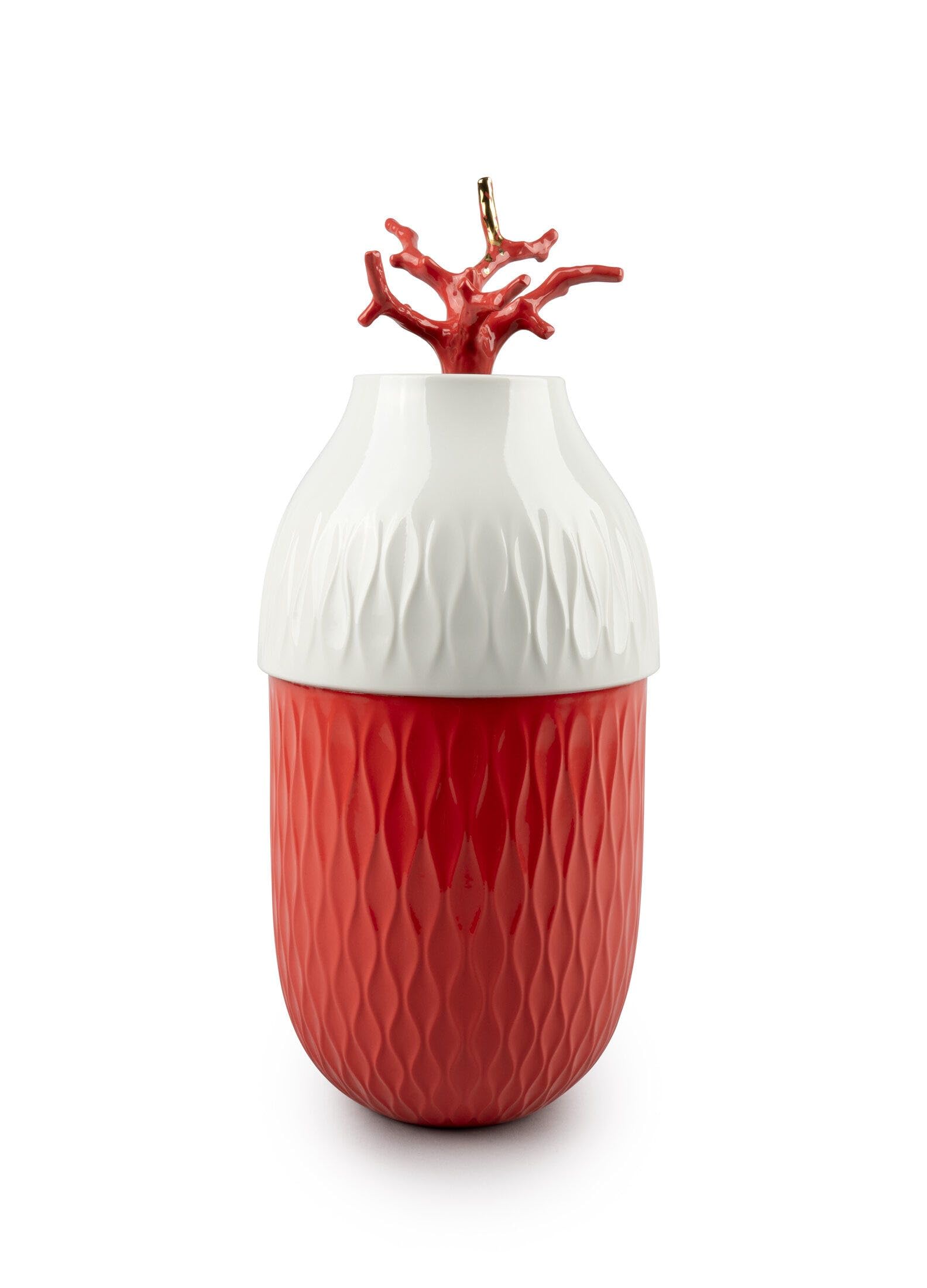 Lladró Coral vaso in porcellana fatto a mano decorativo