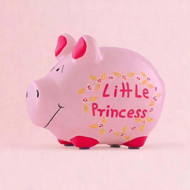 Sparschwein Company Kleinschweine Little Princess salvadanaio rosa