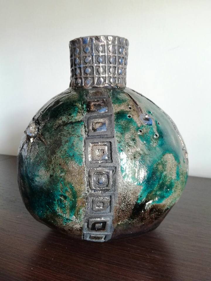 Raffaela Russo Vasi Vaso in ceramica 07 dipinto a mano