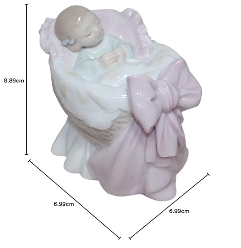 Lladró Un Regalo Dal Cielo Bimba figurina porcellana rosa
