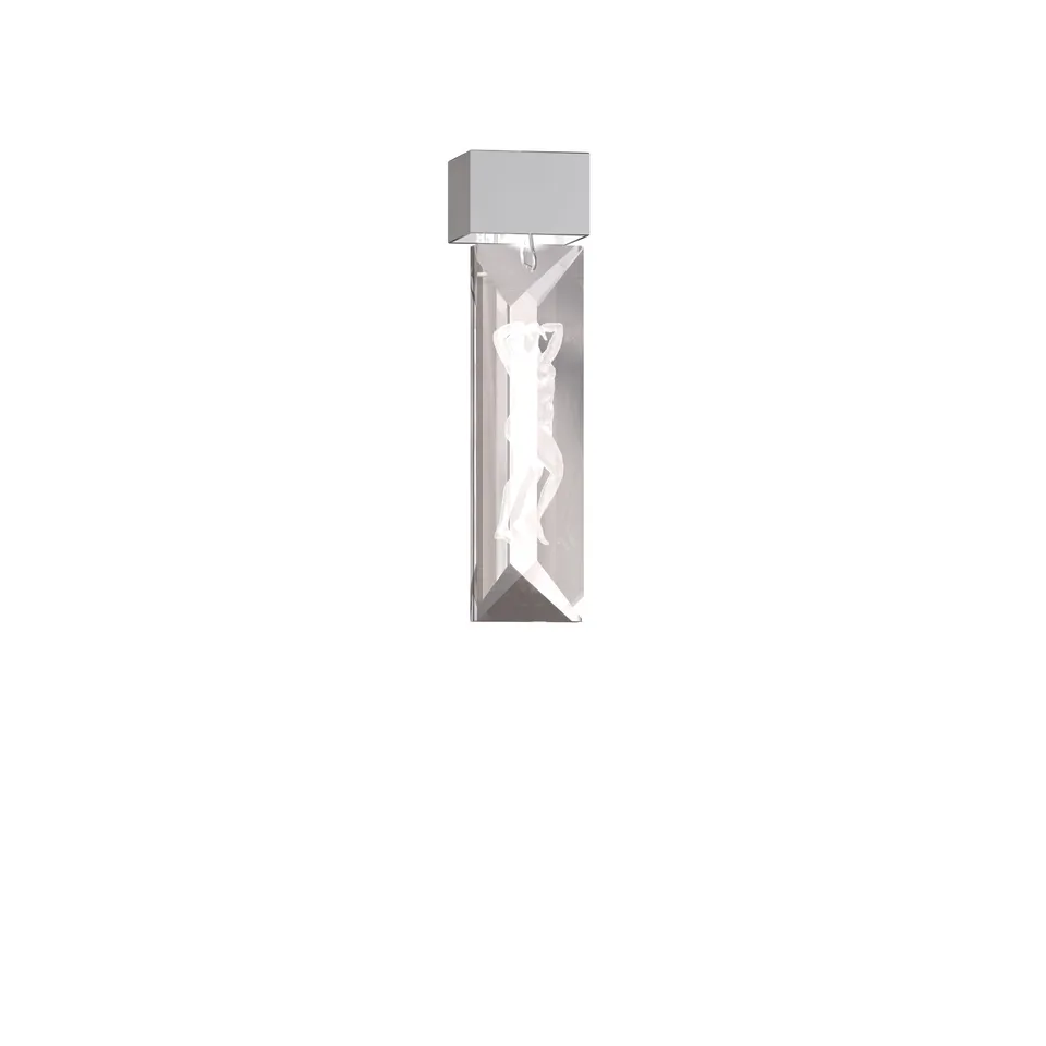 Lalique Serene applique parete prisma doppio nickel