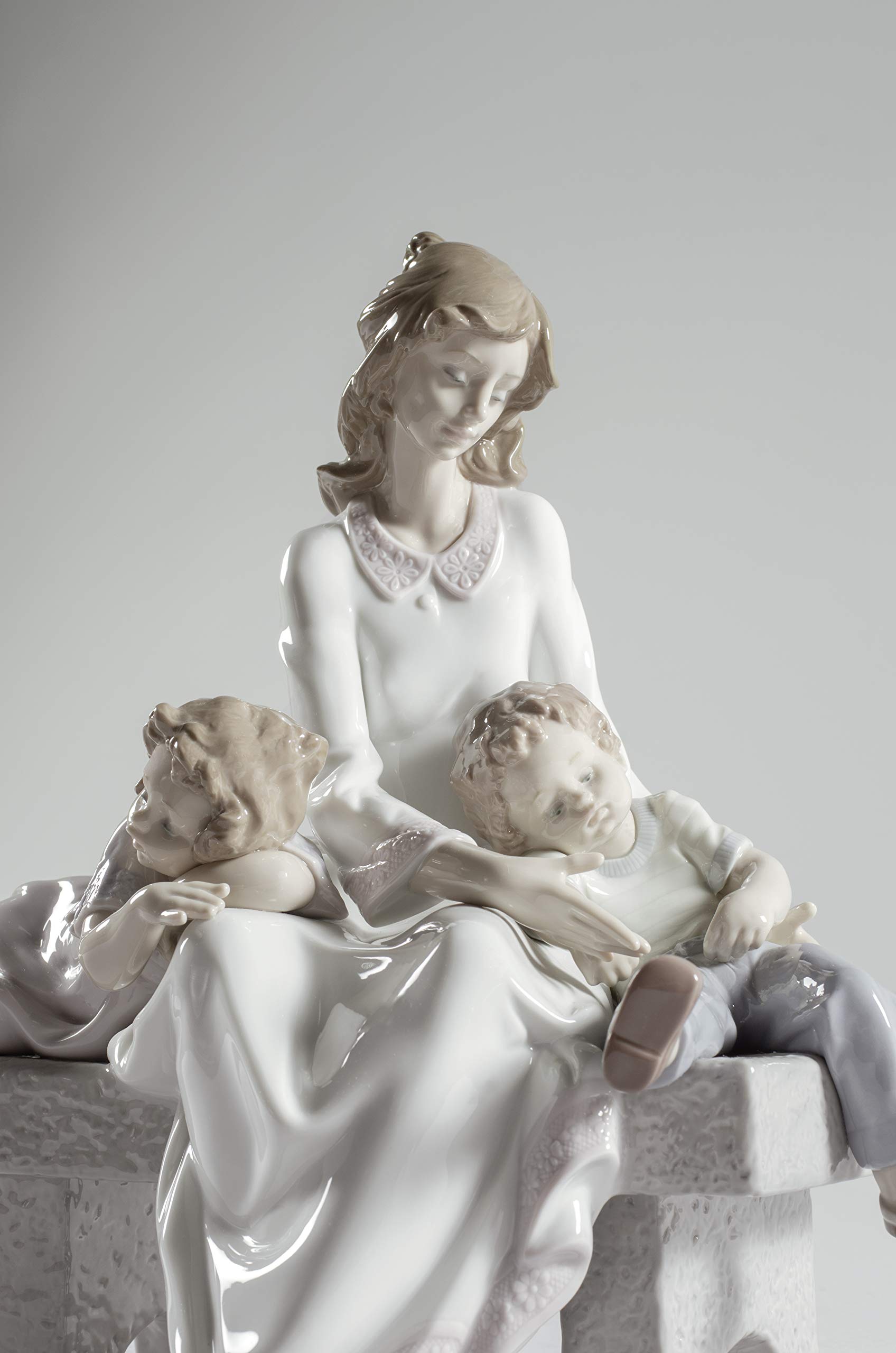 Lladró Sculture Madre Stanchi di Giocare figurina porcellana