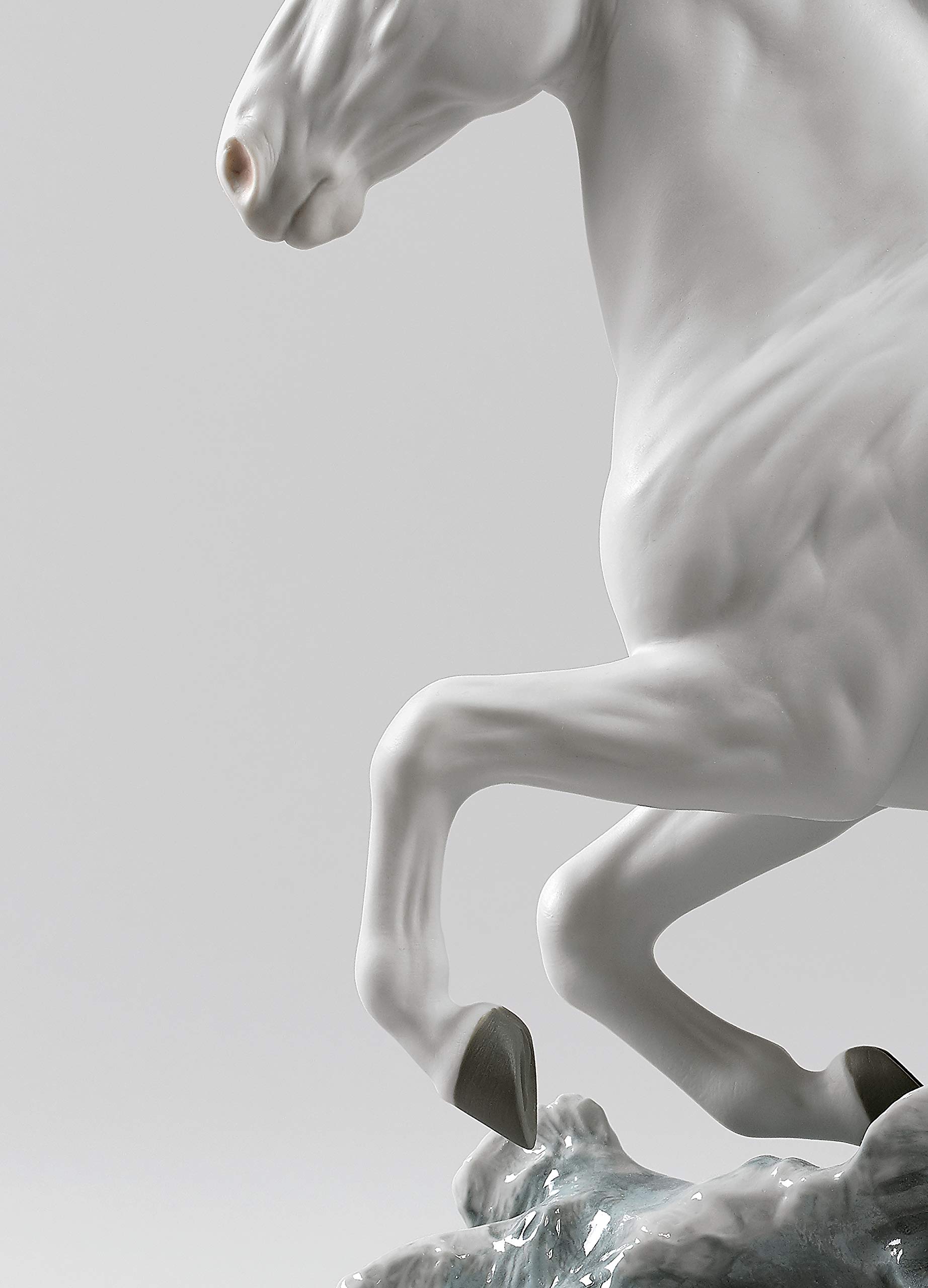 Lladró Cavallo e Donna scultura porcellana Galoppo Mare