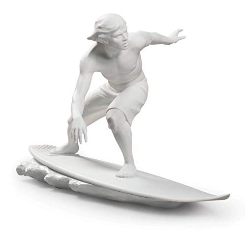 Lladró Sculture Alma de Surfista 01009173 statua porcellana uomo
