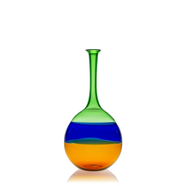 Vaporetto Dolcevita N°1 vaso vetro Murano 19 cm colorato