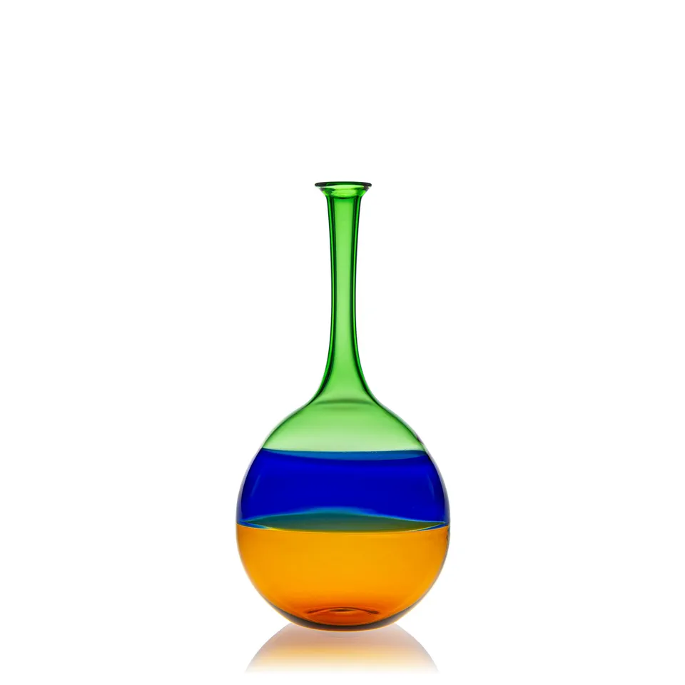 Vaporetto Dolcevita N°1 vaso vetro Murano 19 cm colorato