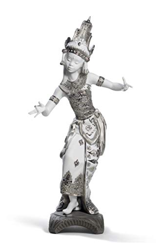 Lladró Balinese figura donna lustro argento
