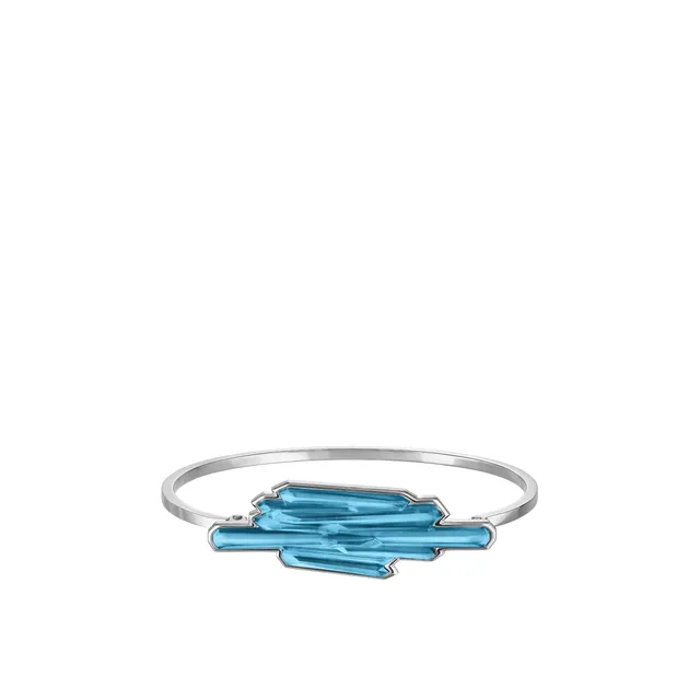 Lalique Jewellery Terramineral bracciale rigido blu taglia S