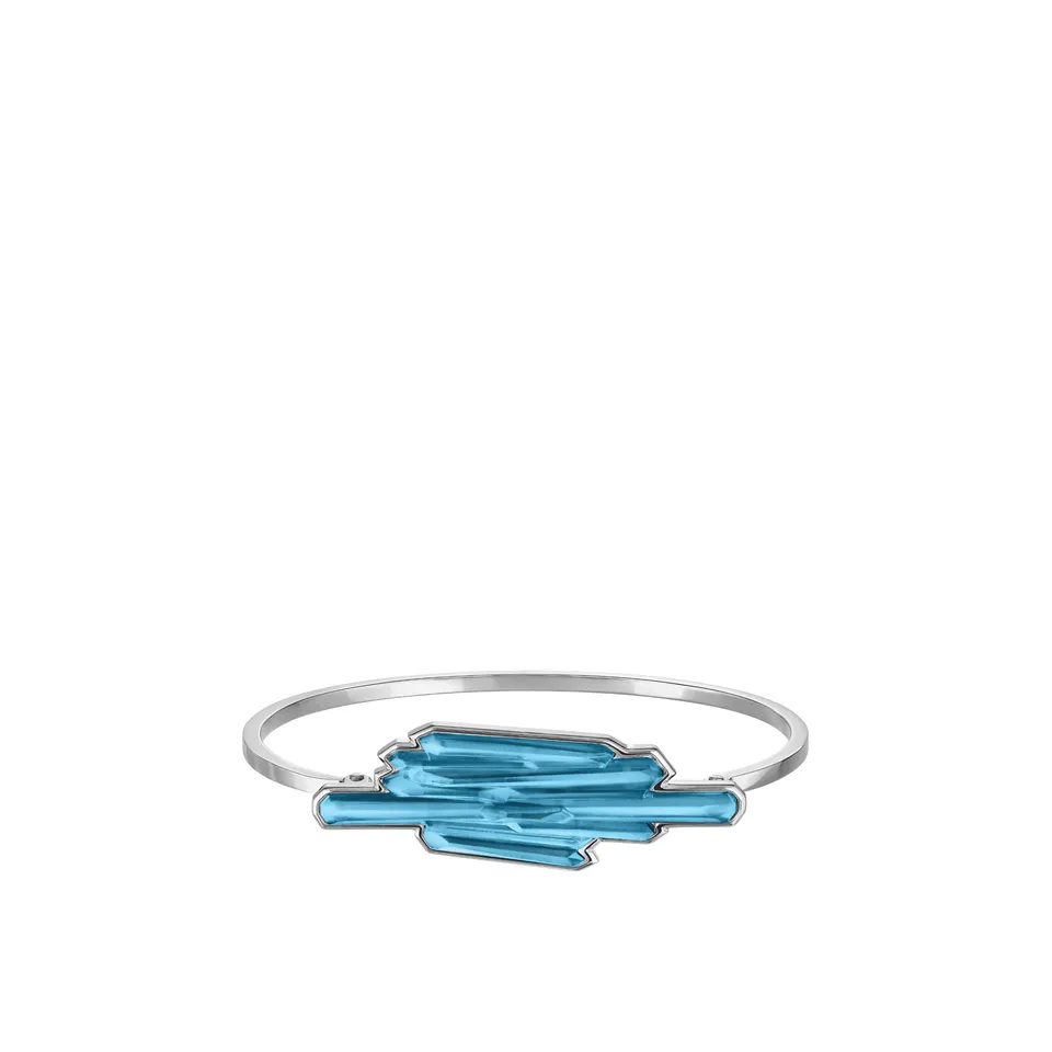 Lalique Jewellery Terramineral bracciale rigido blu taglia S