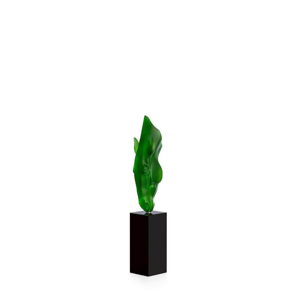 Lalique Art Still Water Scultura Cristallo Verde 2024