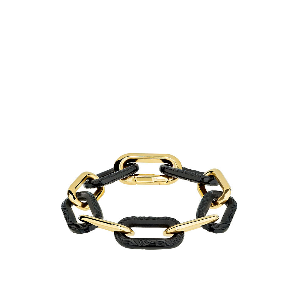 Lalique Empreinte Animale bracciale zebra nero 5 cristalli