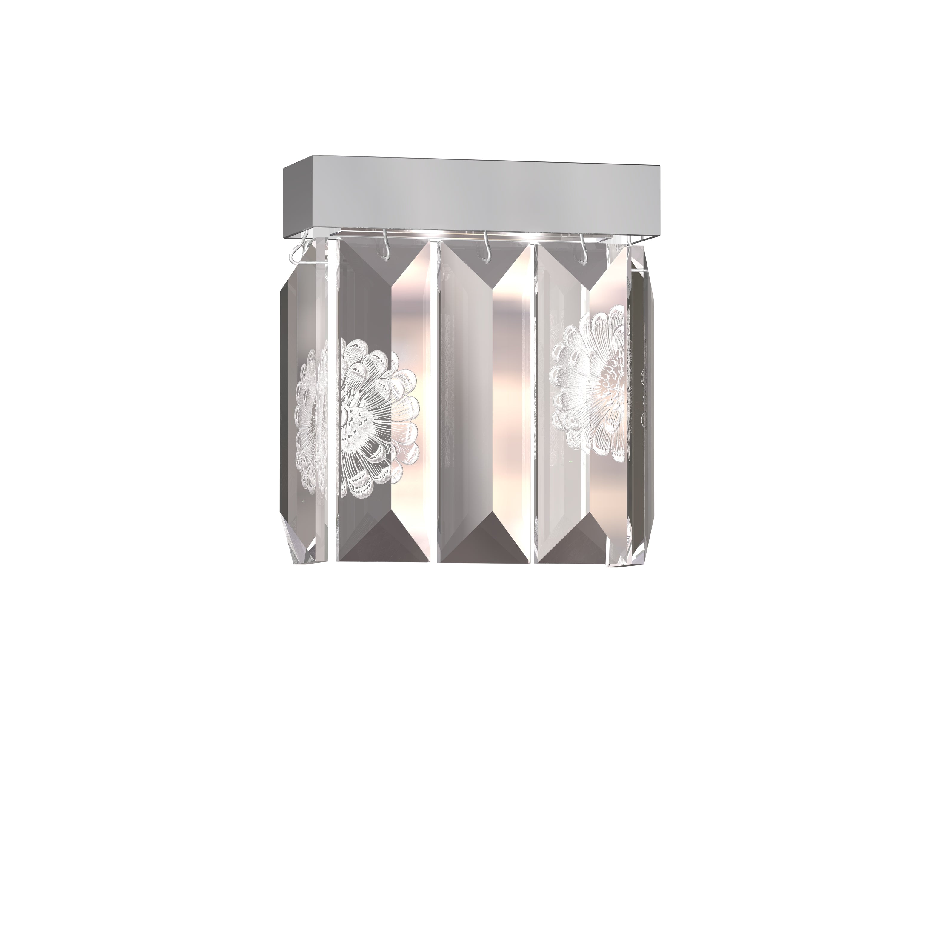 Lalique Serene Dahlia applique parete cristallo 5 prismi