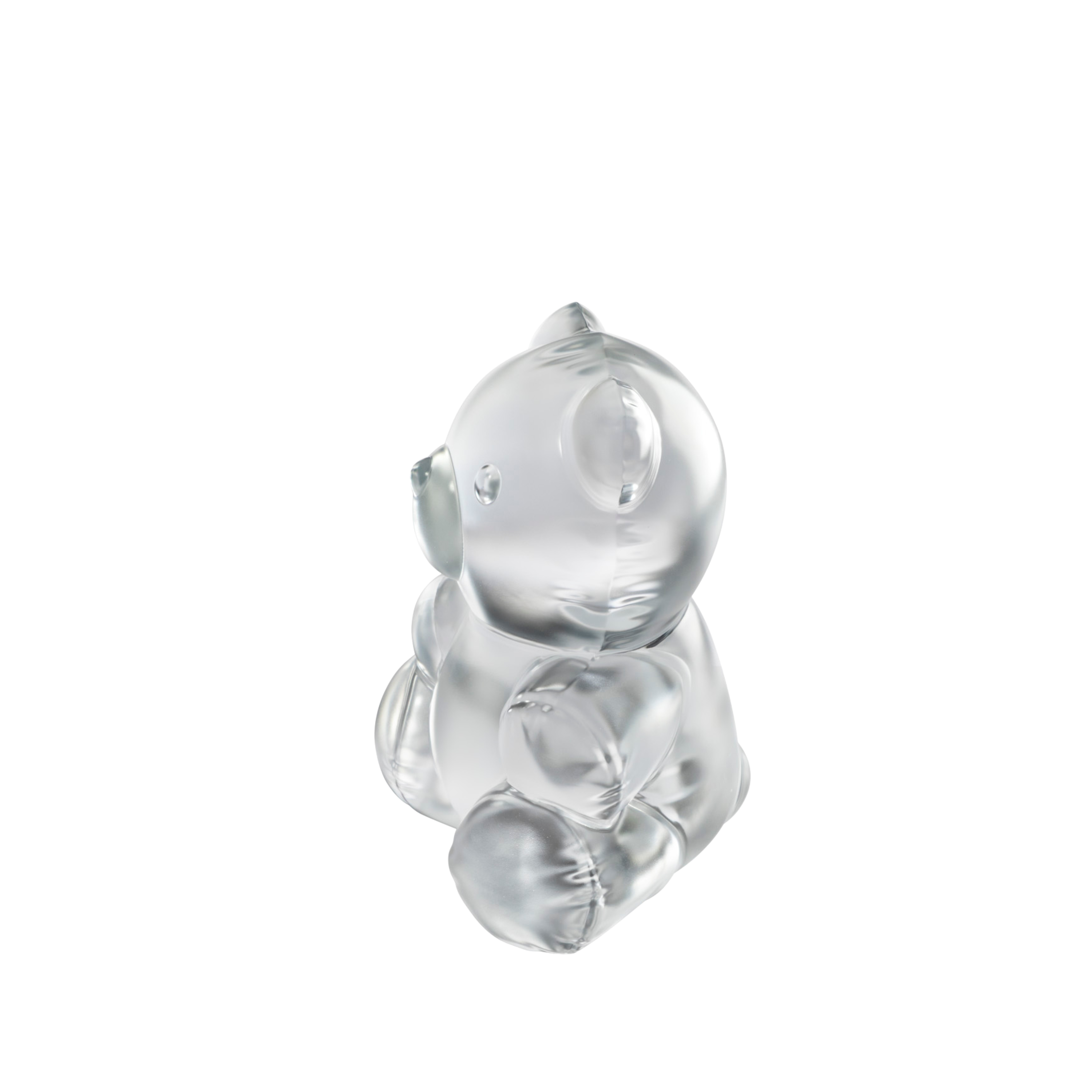 Lalique Teddy Air Scultura Orsetto Cristallo Incolore L
